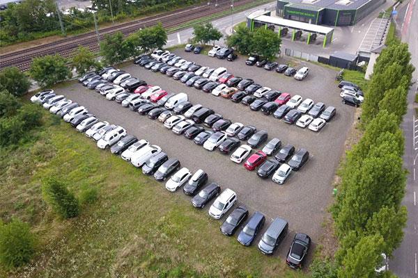 Außenparkplatz Mein-Flughafenparkplatz P1D